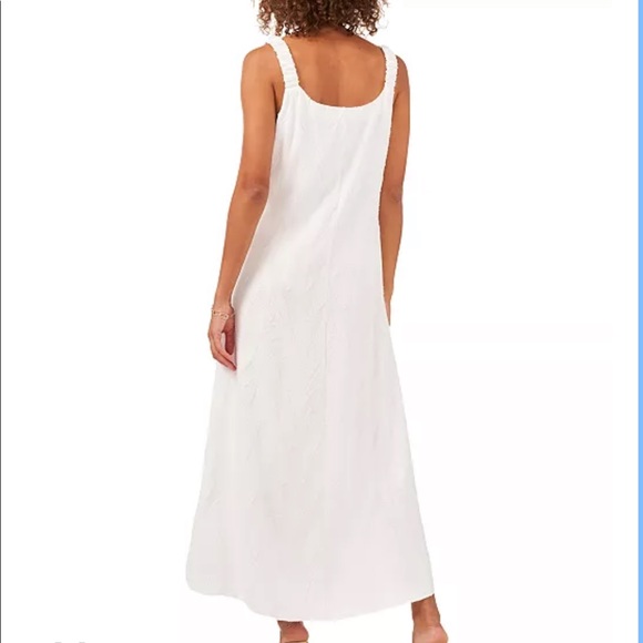 VINCE CAMUTO Women's Jacquard Maxi Dress white size XL maxi beach summer - Picture 3 of 4